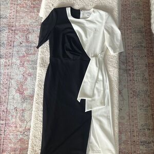 Calvin Klein Black and White Dress